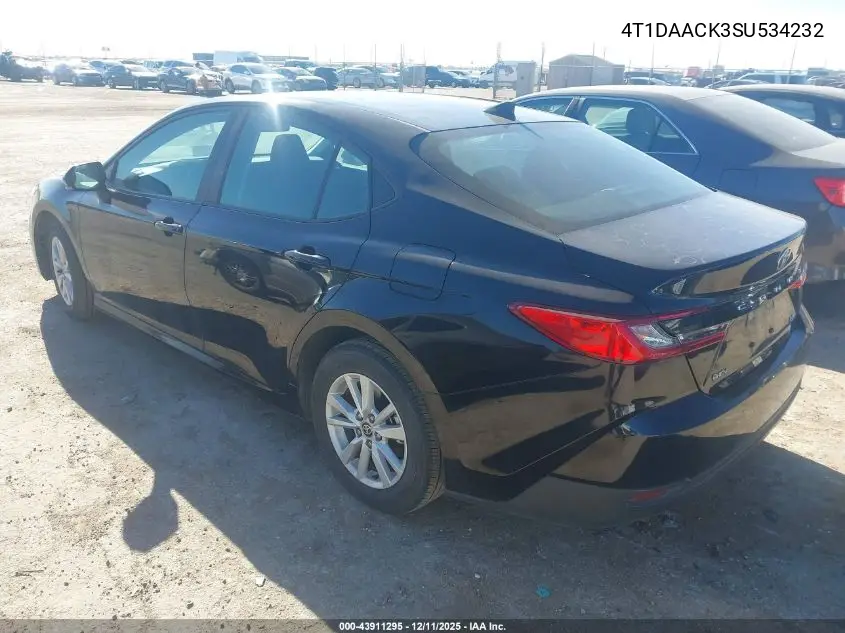 4T1DAACK3SU534232 2025 Toyota Camry Le