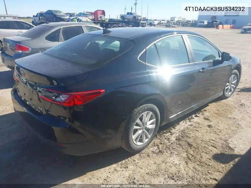 4T1DAACK3SU534232 2025 Toyota Camry Le