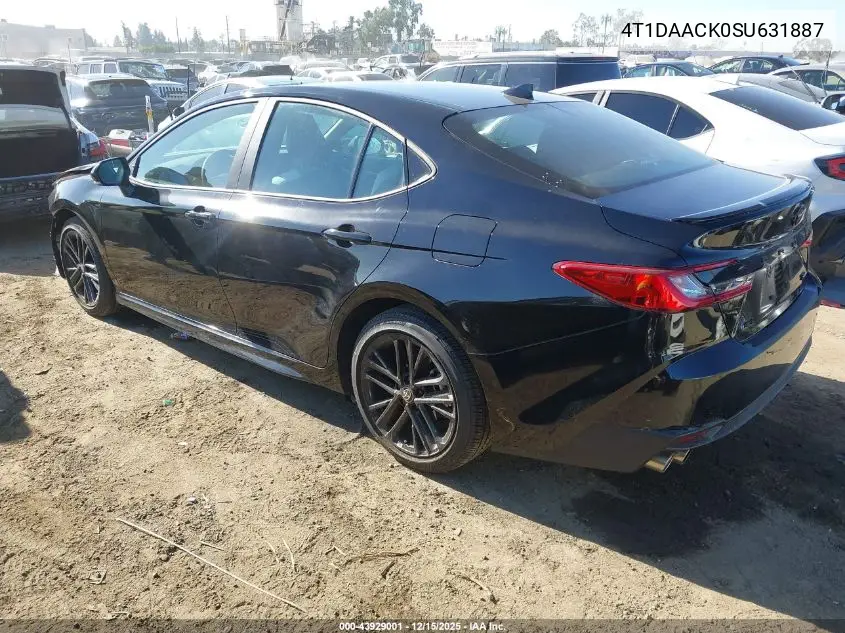 4T1DAACK0SU631887 2025 Toyota Camry Se