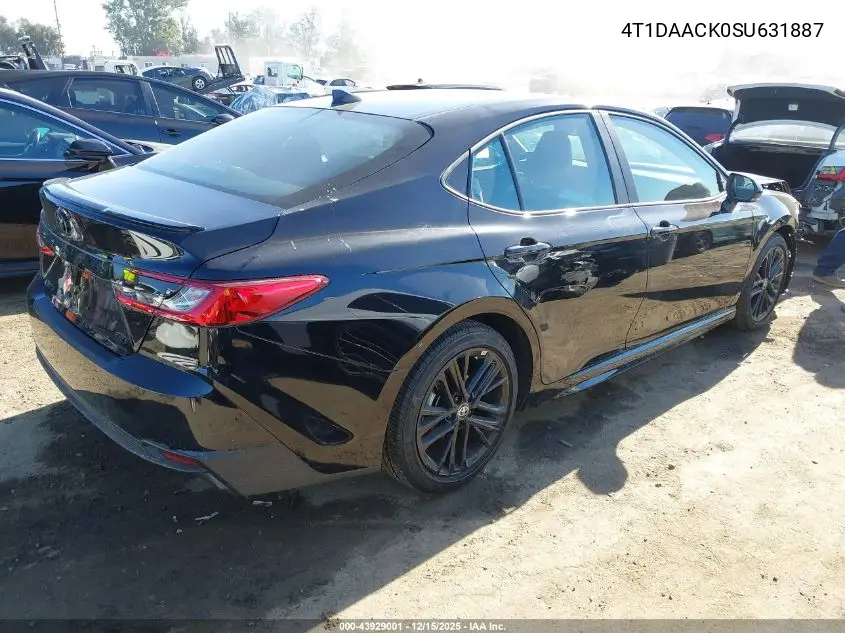 4T1DAACK0SU631887 2025 Toyota Camry Se