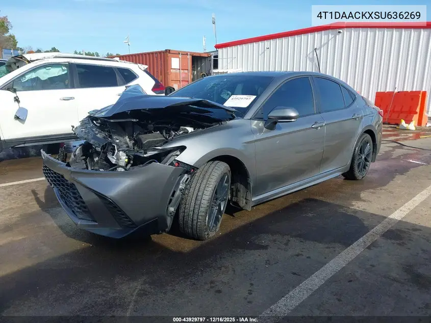 4T1DAACKXSU636269 2025 Toyota Camry Se
