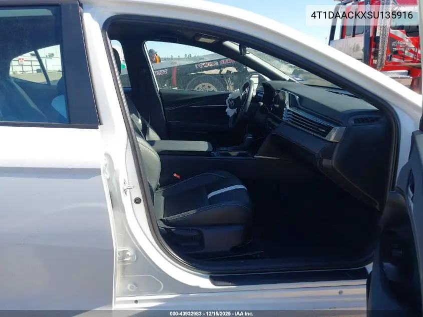 4T1DAACKXSU135916 2025 Toyota Camry Se
