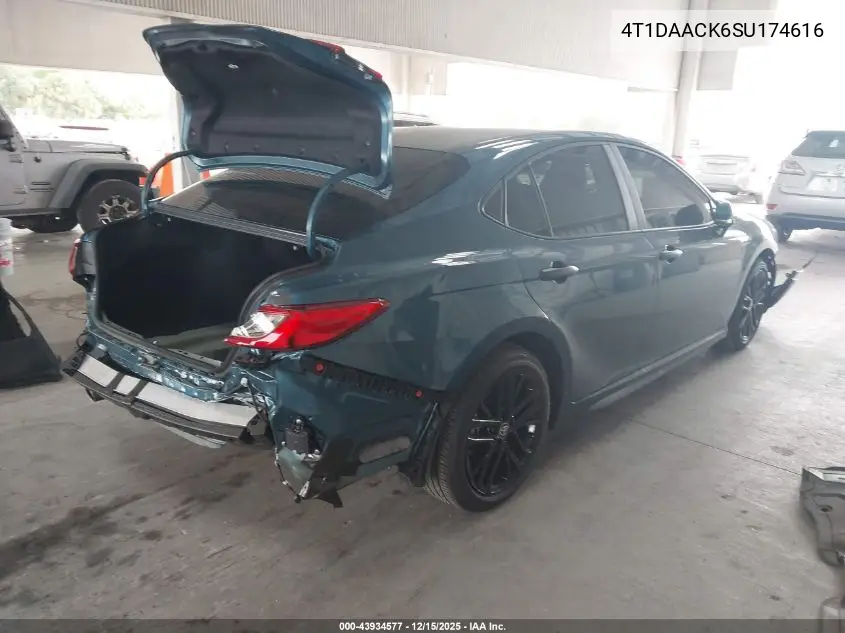 4T1DAACK6SU174616 2025 Toyota Camry Se