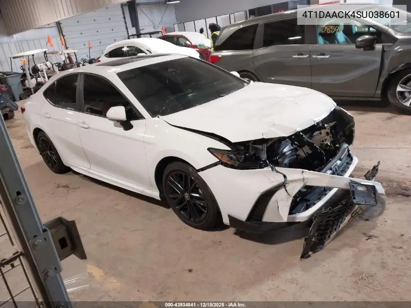 4T1DAACK4SU038601 2025 Toyota Camry Se