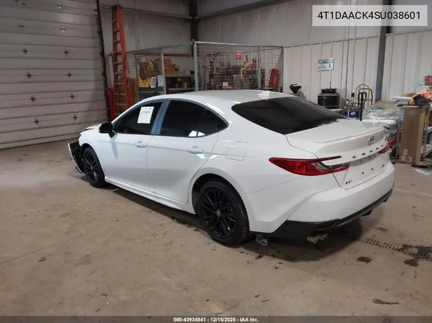 4T1DAACK4SU038601 2025 Toyota Camry Se