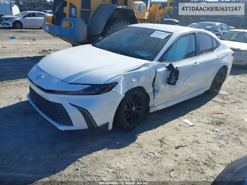 4T1DAACK8SU631247 2025 Toyota Camry Se