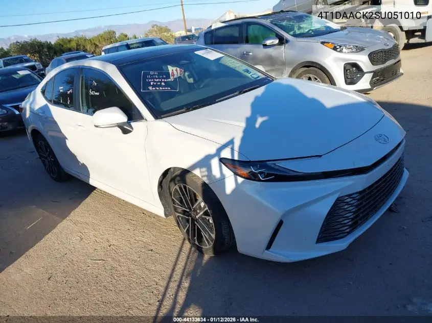 4T1DAACK2SU051010 2025 Toyota Camry Xle