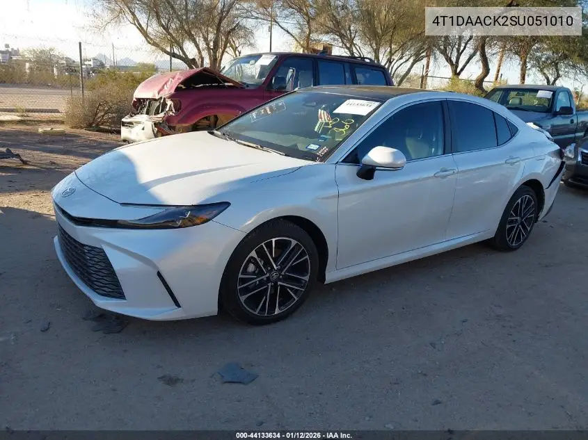 4T1DAACK2SU051010 2025 Toyota Camry Xle
