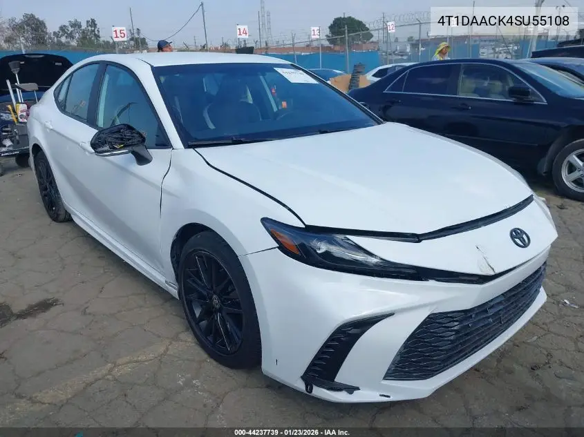 4T1DAACK4SU551086 2025 Toyota Camry Xse/Xle/Le/Se