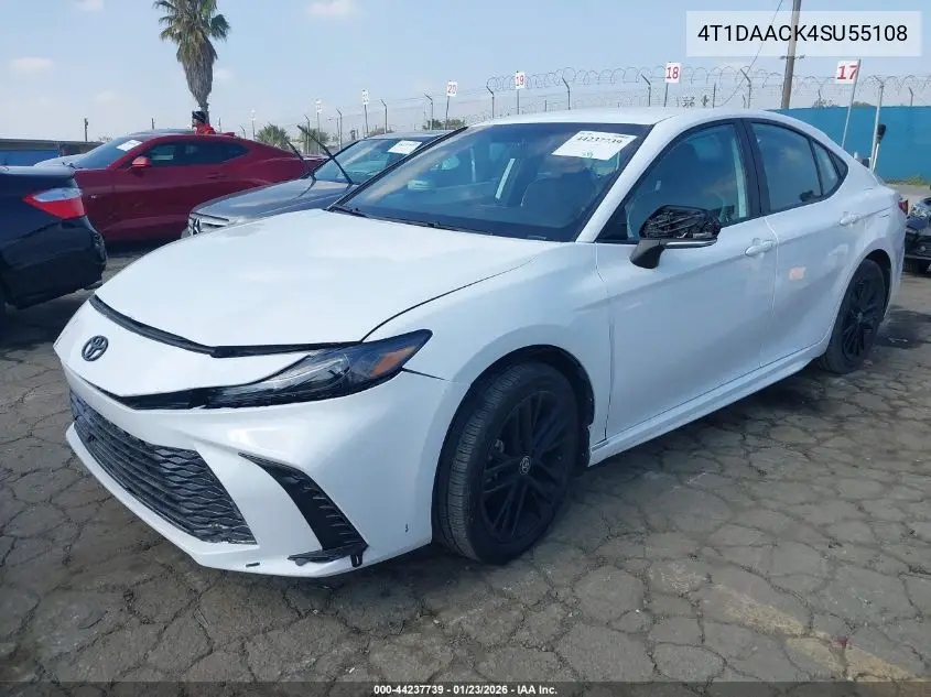 4T1DAACK4SU551086 2025 Toyota Camry Xse/Xle/Le/Se
