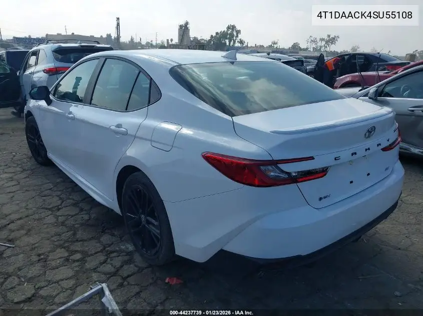 4T1DAACK4SU551086 2025 Toyota Camry Xse/Xle/Le/Se