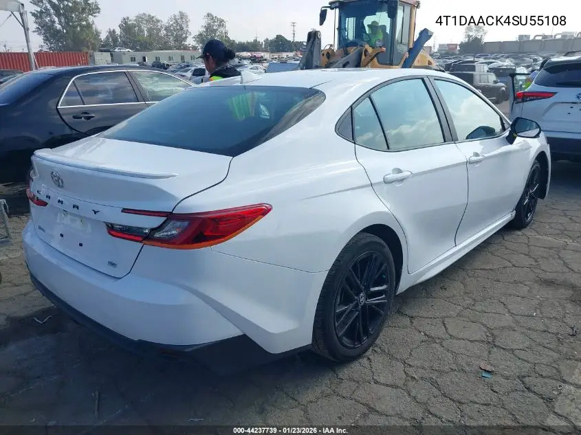 4T1DAACK4SU551086 2025 Toyota Camry Xse/Xle/Le/Se
