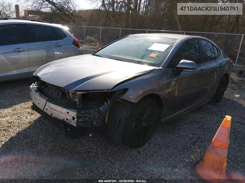 4T1DAACK3SU540791 2025 Toyota Camry Se