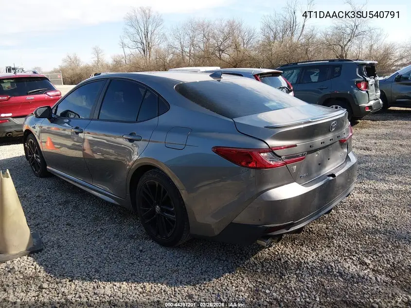 4T1DAACK3SU540791 2025 Toyota Camry Se