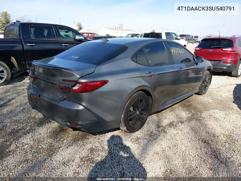 4T1DAACK3SU540791 2025 Toyota Camry Se