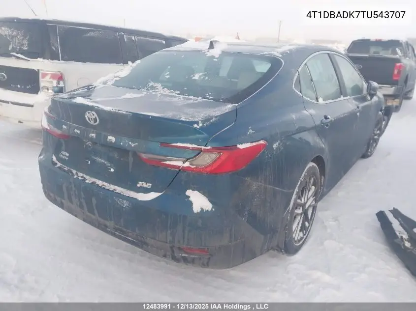 4T1DBADK7TU543707 2026 Toyota Camry
