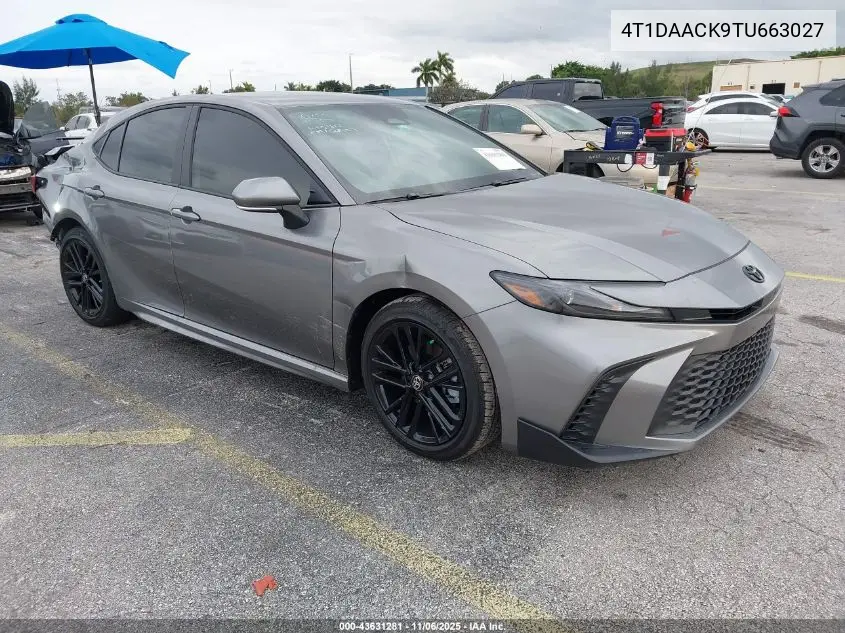 4T1DAACK9TU663027 2026 Toyota Camry Se
