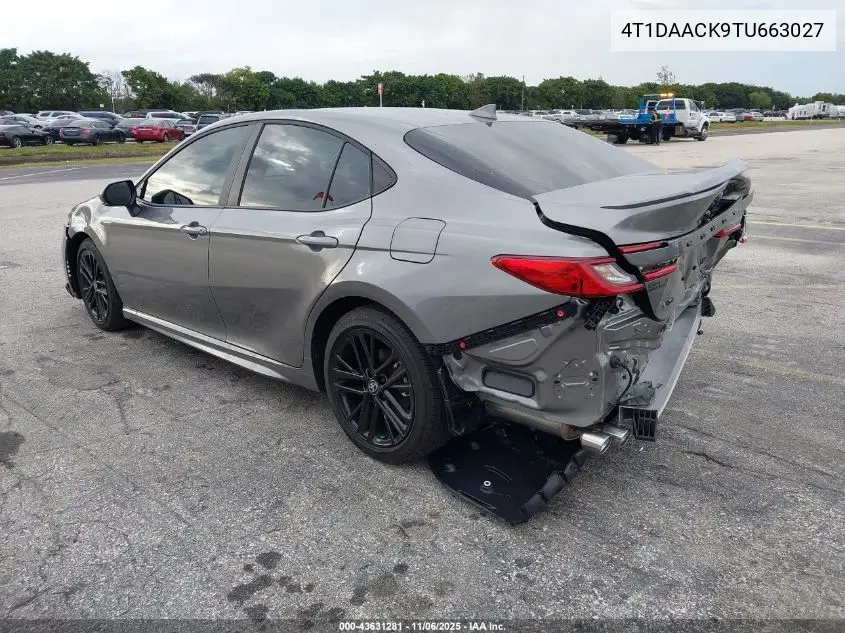 4T1DAACK9TU663027 2026 Toyota Camry Se
