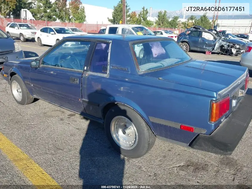 JT2RA64C6D6177451 1983 Toyota Celica Gt
