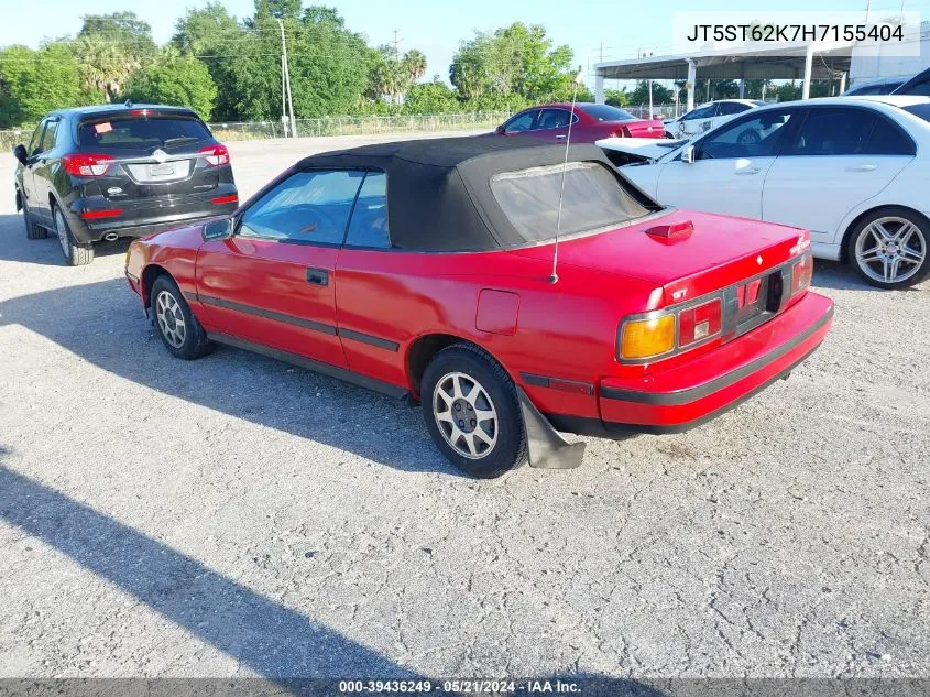 1987 Toyota Celica Gt VIN: JT5ST62K7H7155404 Lot: 39436249