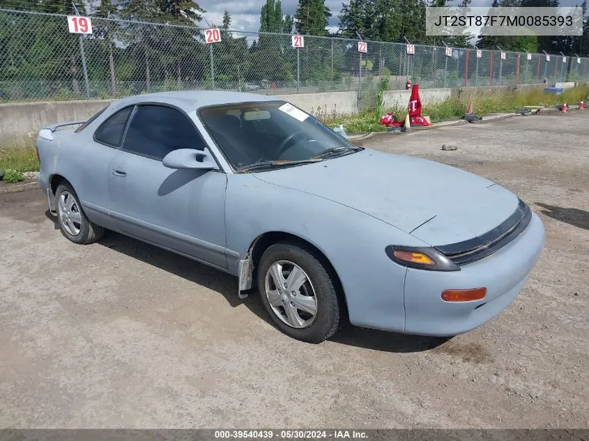 1991 Toyota Celica Gt VIN: JT2ST87F7M0085393 Lot: 39540439