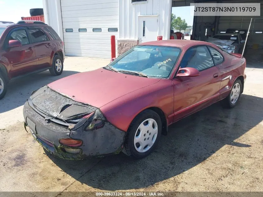 1992 Toyota Celica Gt VIN: JT2ST87N3N0119709 Lot: 39633324