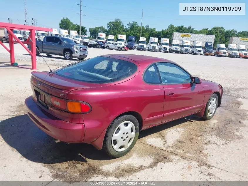 1992 Toyota Celica Gt VIN: JT2ST87N3N0119709 Lot: 39633324