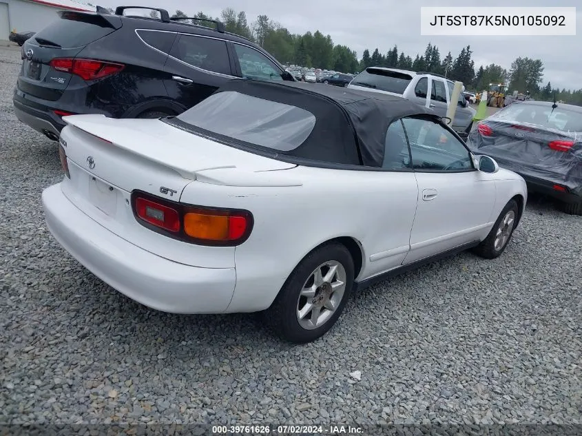 JT5ST87K5N0105092 1992 Toyota Celica Gt