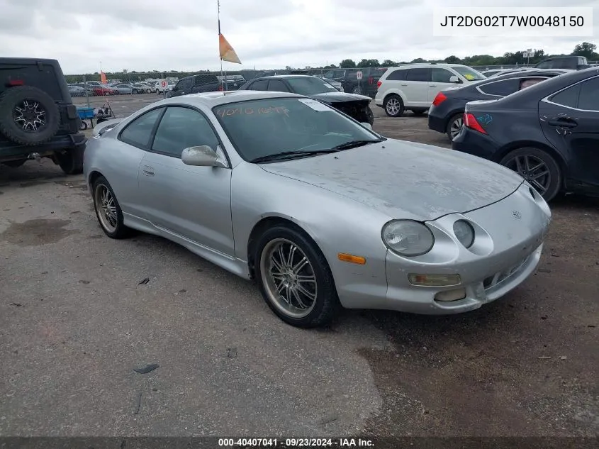 1998 Toyota Celica Gt VIN: JT2DG02T7W0048150 Lot: 40407041