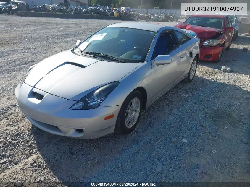 2001 Toyota Celica Gt VIN: JTDDR32T910074907 Lot: 40394084