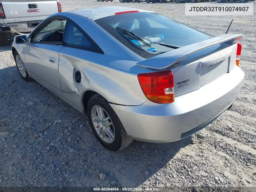 2001 Toyota Celica Gt VIN: JTDDR32T910074907 Lot: 40394084