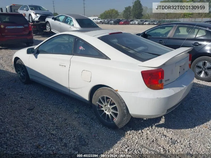 2002 Toyota Celica Gt VIN: JTDDR32T020130959 Lot: 40323394