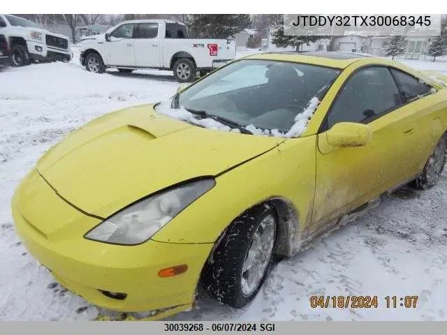 2003 Toyota Celica Gt-S VIN: JTDDY32TX30068345 Lot: 30039268