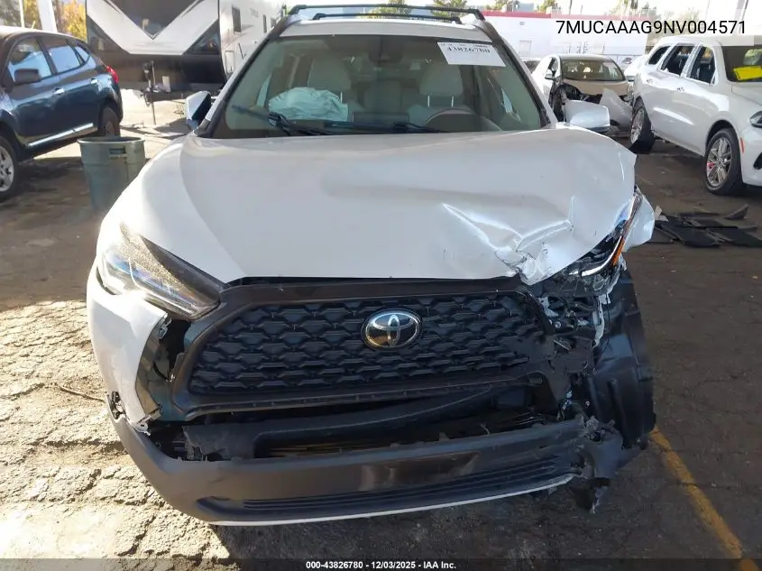7MUCAAAG9NV004571 2022 Toyota Corolla Cross Le