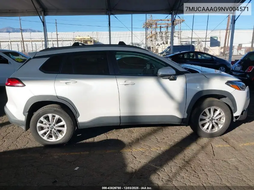 7MUCAAAG9NV004571 2022 Toyota Corolla Cross Le