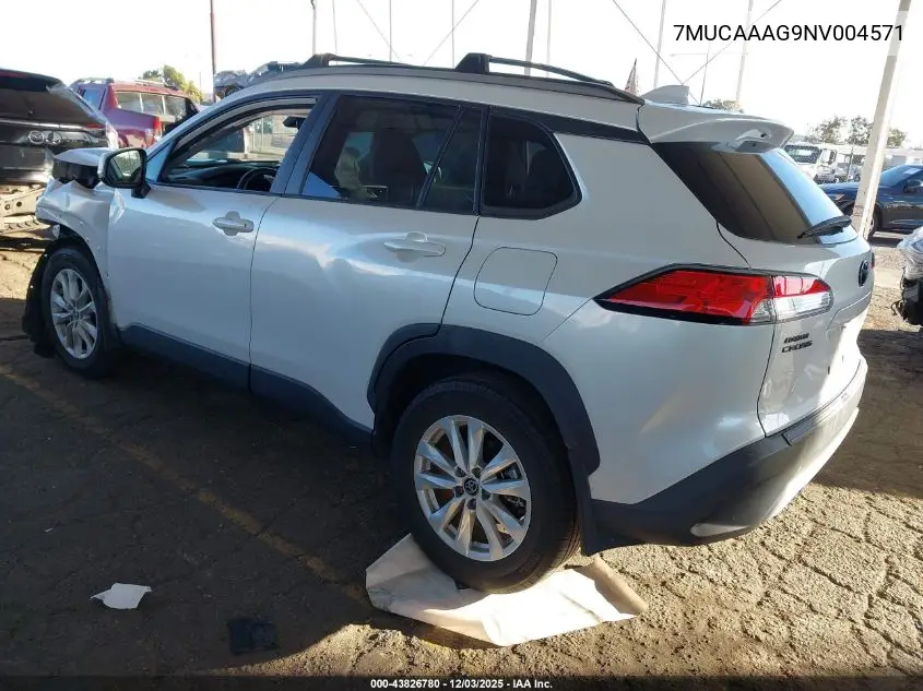7MUCAAAG9NV004571 2022 Toyota Corolla Cross Le