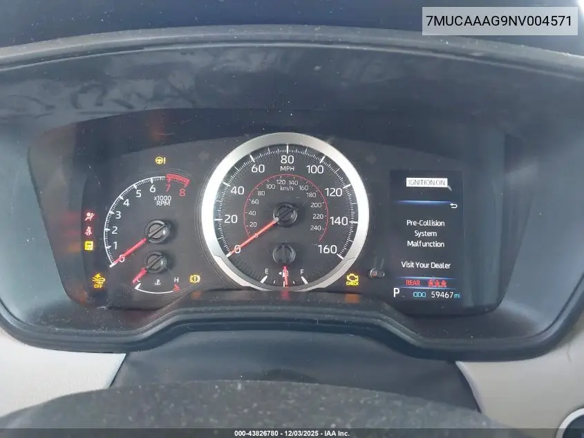 7MUCAAAG9NV004571 2022 Toyota Corolla Cross Le