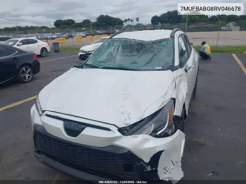 7MUFBABG8RV046678 2024 Toyota Corolla Cross Hybrid Se