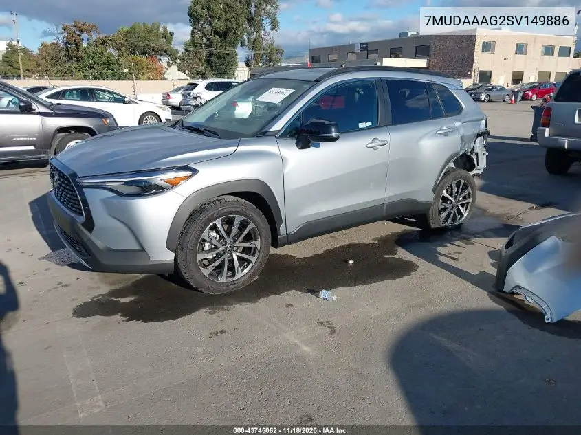 7MUDAAAG2SV149886 2025 Toyota Corolla Cross Xle