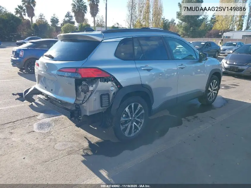 7MUDAAAG2SV149886 2025 Toyota Corolla Cross Xle