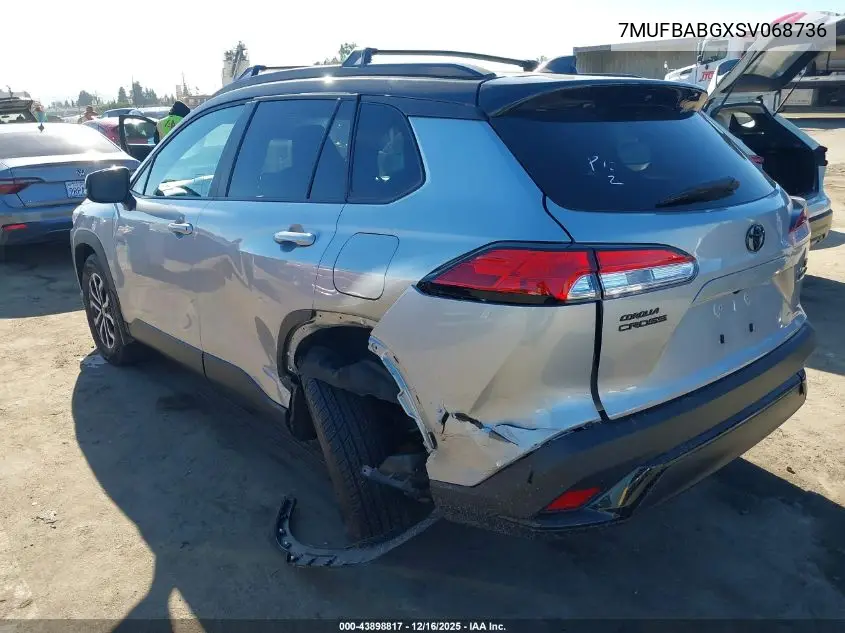 7MUFBABGXSV068736 2025 Toyota Corolla Cross Hybrid Se