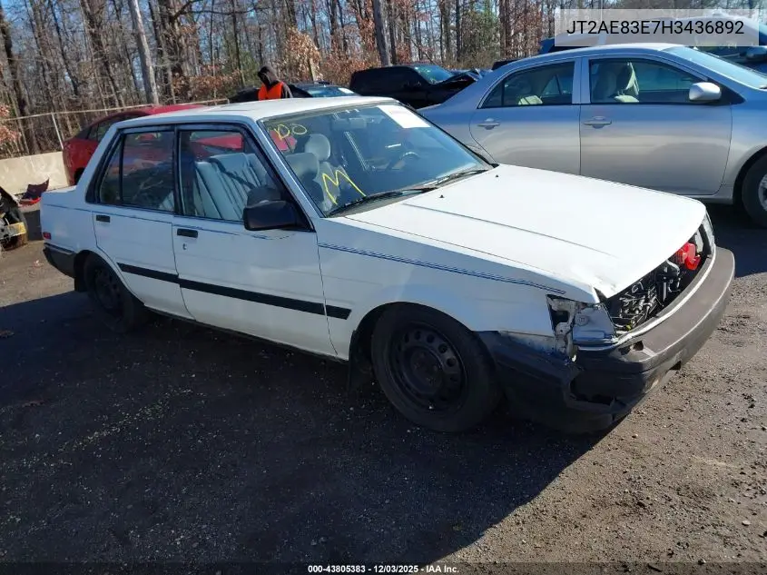 JT2AE83E7H3436892 1987 Toyota Corolla Le