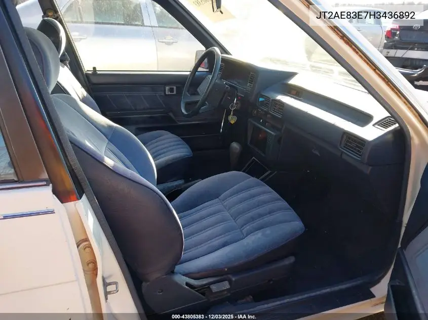 JT2AE83E7H3436892 1987 Toyota Corolla Le