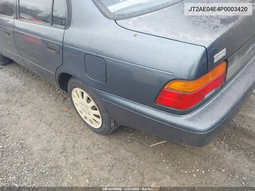 JT2AE04E4P0003420 1993 Toyota Corolla