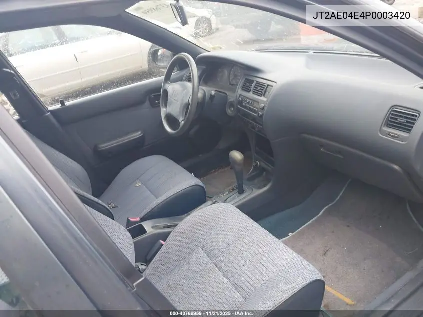 JT2AE04E4P0003420 1993 Toyota Corolla