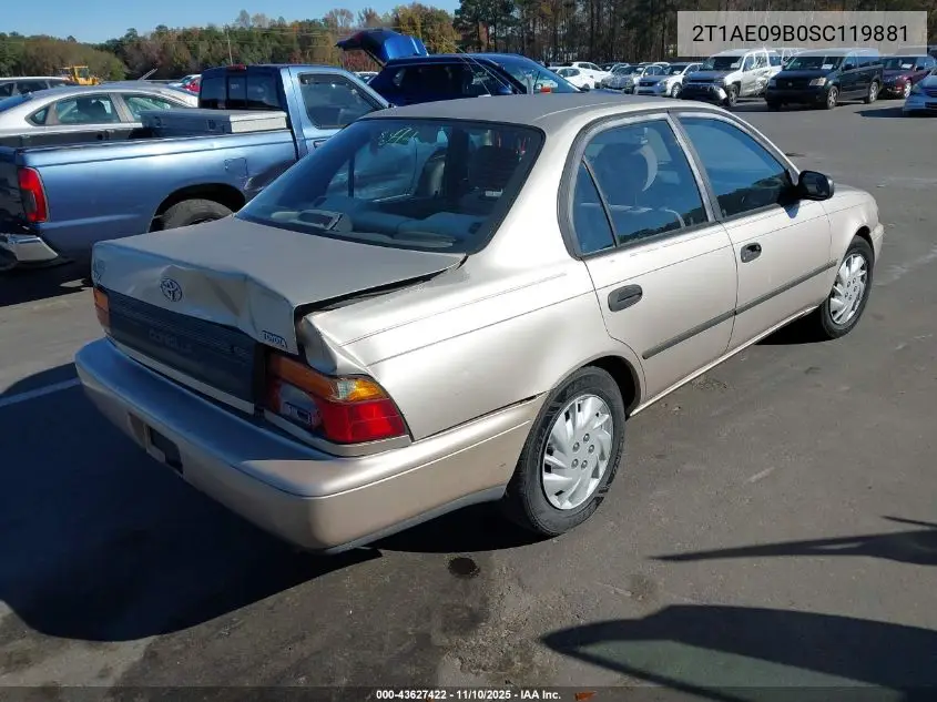 2T1AE09B0SC119881 1995 Toyota Corolla Le/Dx