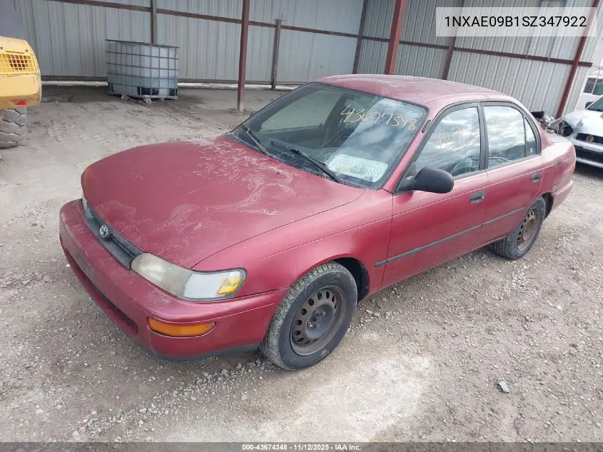 1NXAE09B1SZ347922 1995 Toyota Corolla Le/Dx
