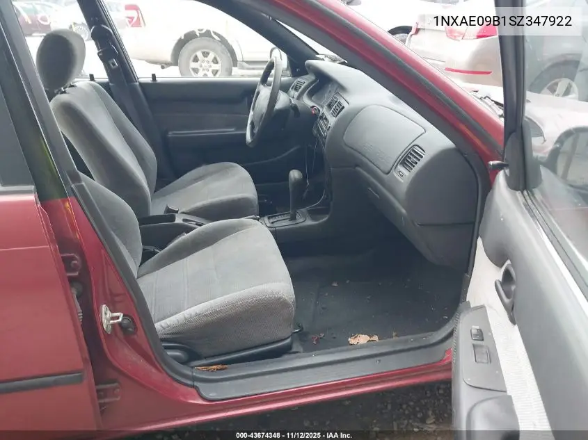 1NXAE09B1SZ347922 1995 Toyota Corolla Le/Dx