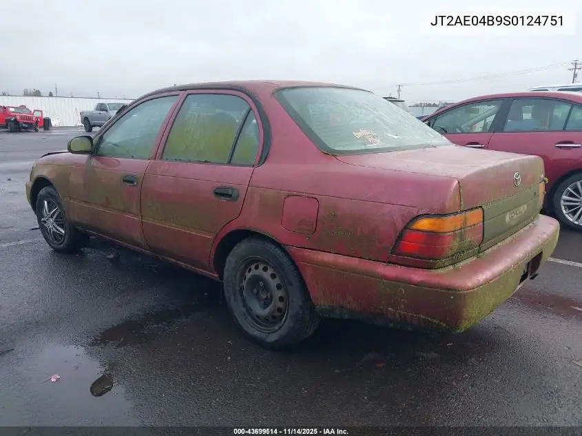 JT2AE04B9S0124751 1995 Toyota Corolla
