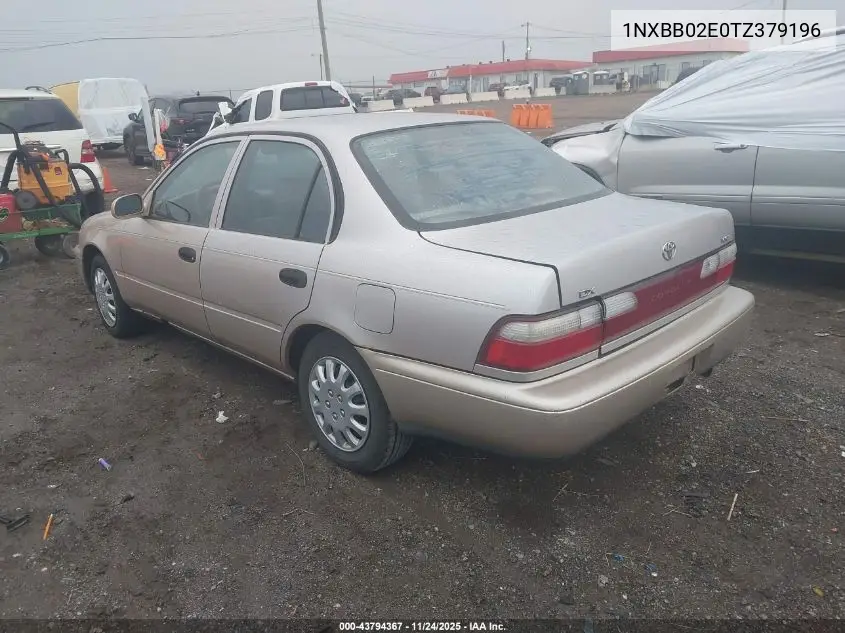 1NXBB02E0TZ379196 1996 Toyota Corolla Dx
